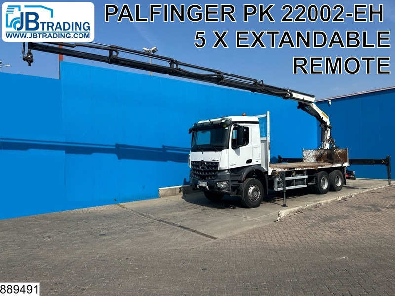 Mercedes-Benz Arocs 2636 6X4, EURO 6, Steel suspension, Palfinger - Camión caja abierta, Camión grúa: foto 1 Mercedes-Benz Arocs 2636 6X4, EURO 6, Steel suspension, Palfinger - Camión caja abierta, Camión grúa: foto 1