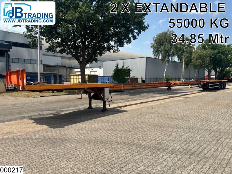 Nooteboom open laadbak 55000 KG, 34.85 m, 2 X Extandable - Semirremolque plataforma/ Caja abierta: foto 1 Nooteboom open laadbak 55000 KG, 34.85 m, 2 X Extandable - Semirremolque plataforma/ Caja abierta: foto 1