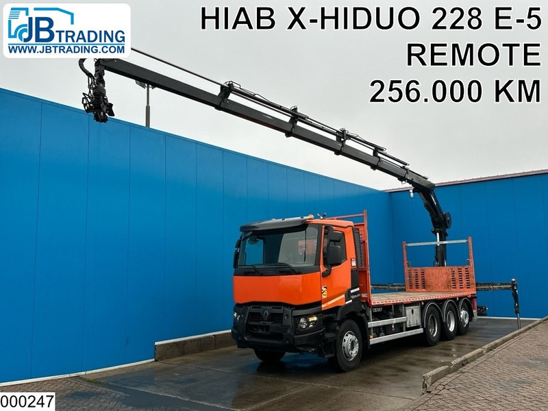 Renault C 430 8X4, EURO 6, HIAB, X-HIDUO 228 E-5 - Camión caja abierta, Camión grúa: foto 1 Renault C 430 8X4, EURO 6, HIAB, X-HIDUO 228 E-5 - Camión caja abierta, Camión grúa: foto 1