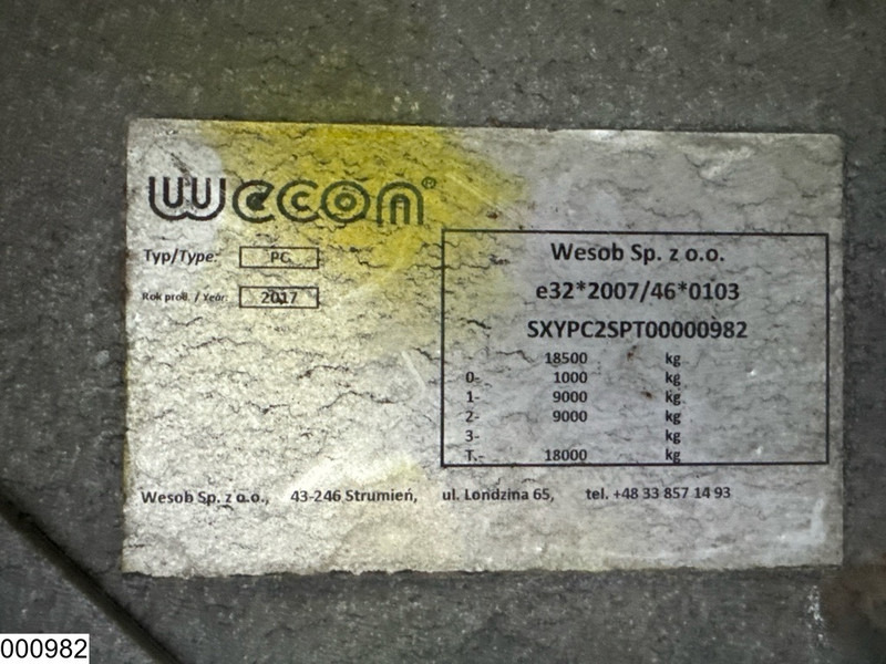 Wecon middenas - Remolque caja abierta: foto 4 Wecon middenas - Remolque caja abierta: foto 4