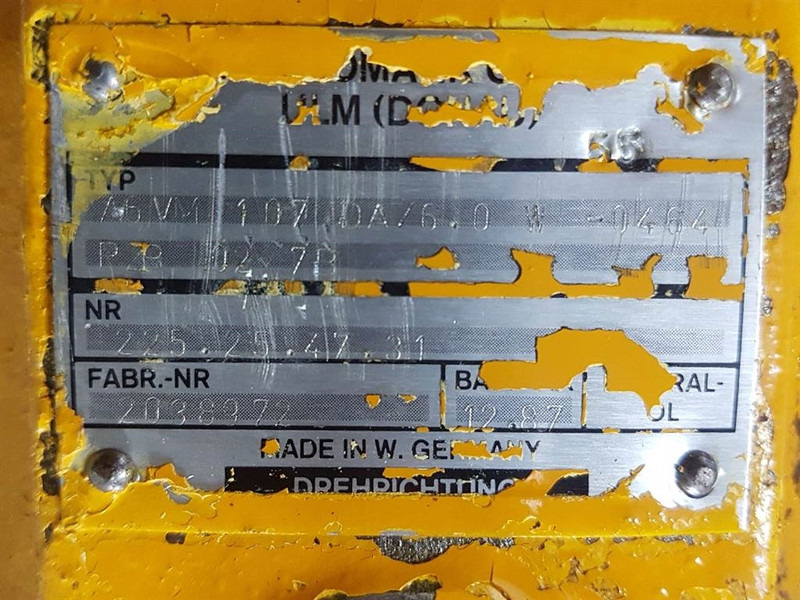 Ahlmann AZ9-Hydromatik A6VM107DA/60W-Drive motor/Fahrmotor - Hidráulica para Maquinaria de construcción: foto 5 Ahlmann AZ9-Hydromatik A6VM107DA/60W-Drive motor/Fahrmotor - Hidráulica para Maquinaria de construcción: foto 5