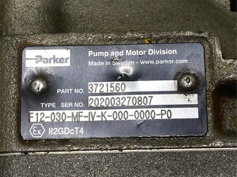 Parker F12-030-MF-IV-K - 3721560 - Drive motor/Fahrmotor - Hidráulica para Maquinaria de construcción: foto 5 Parker F12-030-MF-IV-K - 3721560 - Drive motor/Fahrmotor - Hidráulica para Maquinaria de construcción: foto 5