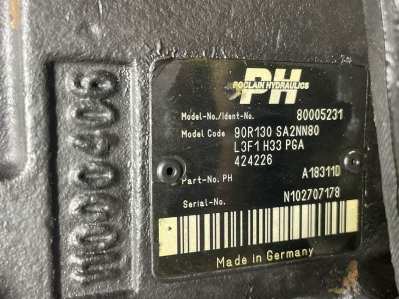 Poclain -Sauer Danfoss 90R130SA2NN80-Drive pump/Fahrpumpe - Hidráulica para Maquinaria de construcción: foto 4 Poclain -Sauer Danfoss 90R130SA2NN80-Drive pump/Fahrpumpe - Hidráulica para Maquinaria de construcción: foto 4