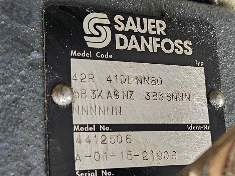 Hidráulica para Maquinaria de construcción Sauer Danfoss 42R41DLNN805B3XAGNZ3838-Hydrauliekpomp: foto 6 Hidráulica para Maquinaria de construcción Sauer Danfoss 42R41DLNN805B3XAGNZ3838-Hydrauliekpomp: foto 6