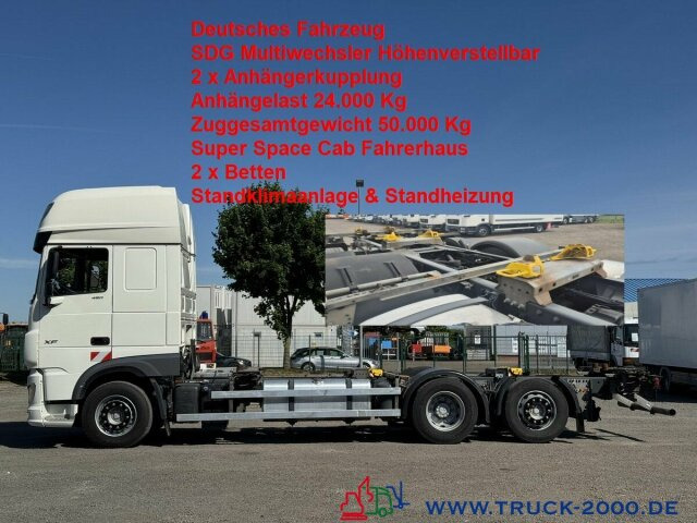 DAF 480 SSC BDF SDG Multiwechsler 2Betten Standklima - Camión portacontenedore/ Intercambiable: foto 1 DAF 480 SSC BDF SDG Multiwechsler 2Betten Standklima - Camión portacontenedore/ Intercambiable: foto 1