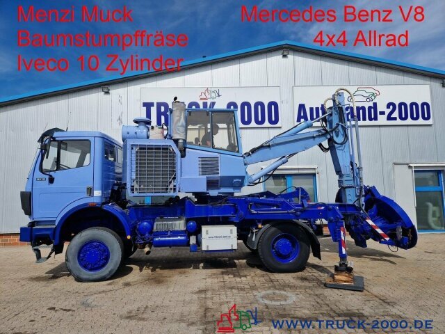 Mercedes-Benz 1831 4x4 Menzi Muck Baum Stubben - Wurzelfräse - Maquinaria de construcción: foto 1 Mercedes-Benz 1831 4x4 Menzi Muck Baum Stubben - Wurzelfräse - Maquinaria de construcción: foto 1