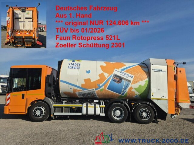 Mercedes-Benz 2635 NGE Faun Rotopress 521L Zoeller Schüttung - Camión de basura: foto 1 Mercedes-Benz 2635 NGE Faun Rotopress 521L Zoeller Schüttung - Camión de basura: foto 1