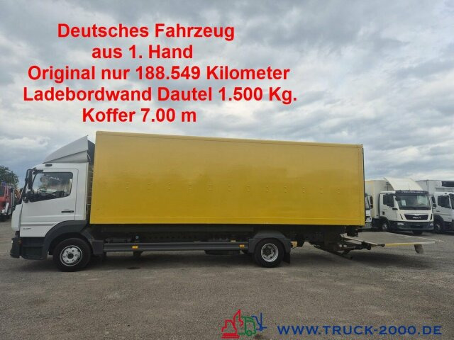 Mercedes-Benz Atego 1021 7m Koffer LBW 1.5t. nur 188549 KM - Camión caja cerrada: foto 1 Mercedes-Benz Atego 1021 7m Koffer LBW 1.5t. nur 188549 KM - Camión caja cerrada: foto 1
