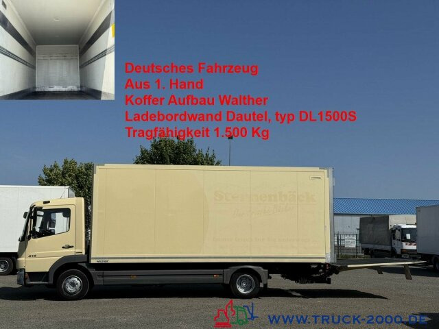 Mercedes-Benz Atego 818 Koffer Ladebordwand Dautel 1.500 Kg - Furgoneta caja cerrada: foto 1 Mercedes-Benz Atego 818 Koffer Ladebordwand Dautel 1.500 Kg - Furgoneta caja cerrada: foto 1