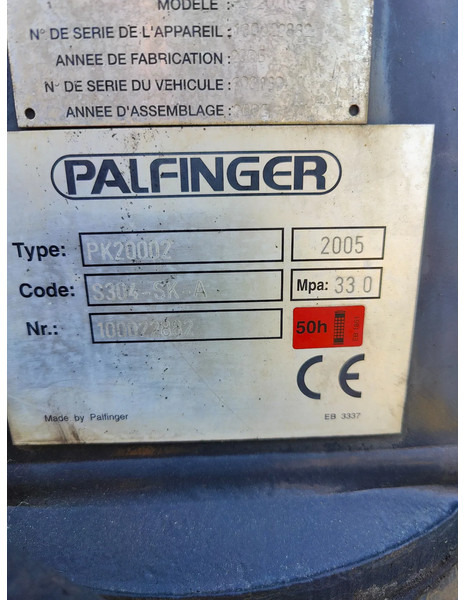 Palfinger Year 2005 PK20002 remote 4x hydraulic - Brazo: foto 5 Palfinger Year 2005 PK20002 remote 4x hydraulic - Brazo: foto 5