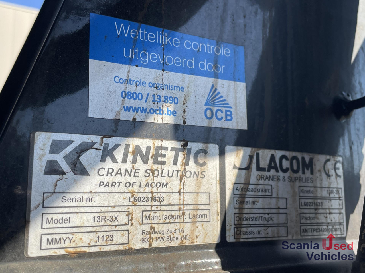 PACTON PACTON TPL.342 CB LIFT AXLE KINETIC 13R-3X CRANE - Remolque caja abierta: foto 5 PACTON PACTON TPL.342 CB LIFT AXLE KINETIC 13R-3X CRANE - Remolque caja abierta: foto 5