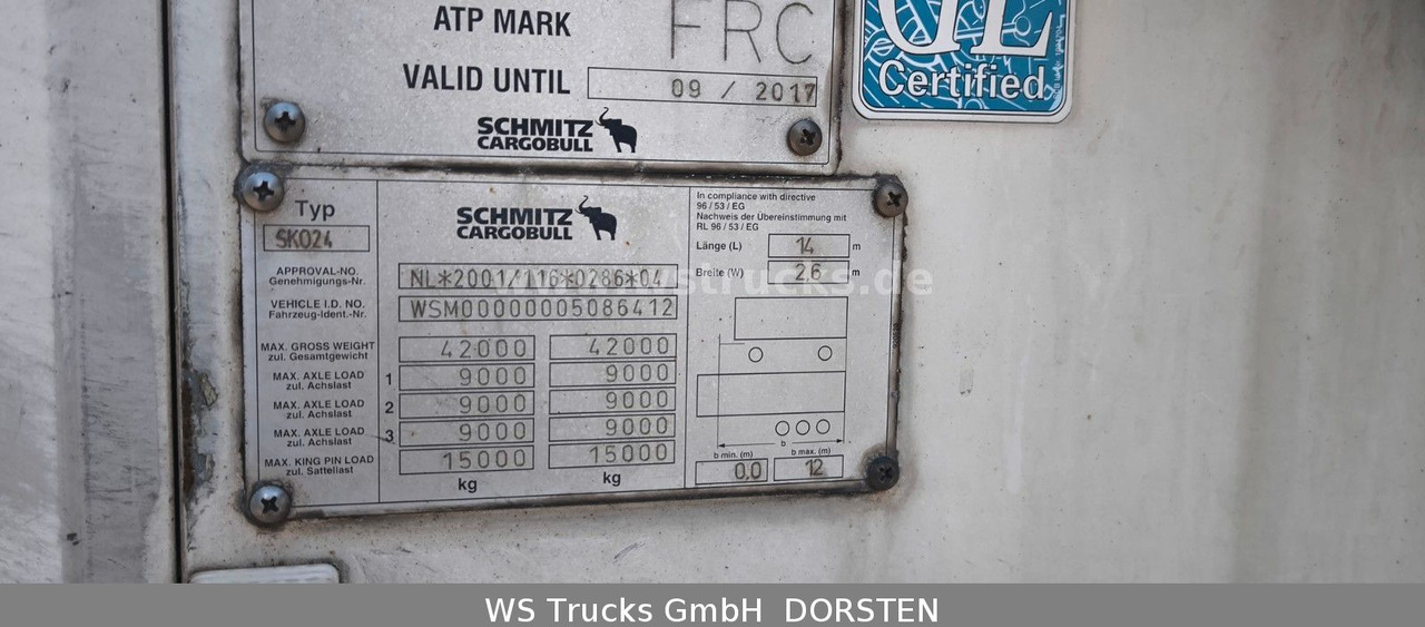 Schmitz Cargobull SKO 24 Kühlauflieger Vector 1850 MT, Bi-Temp - Semirremolque caja cerrada: foto 4 Schmitz Cargobull SKO 24 Kühlauflieger Vector 1850 MT, Bi-Temp - Semirremolque caja cerrada: foto 4