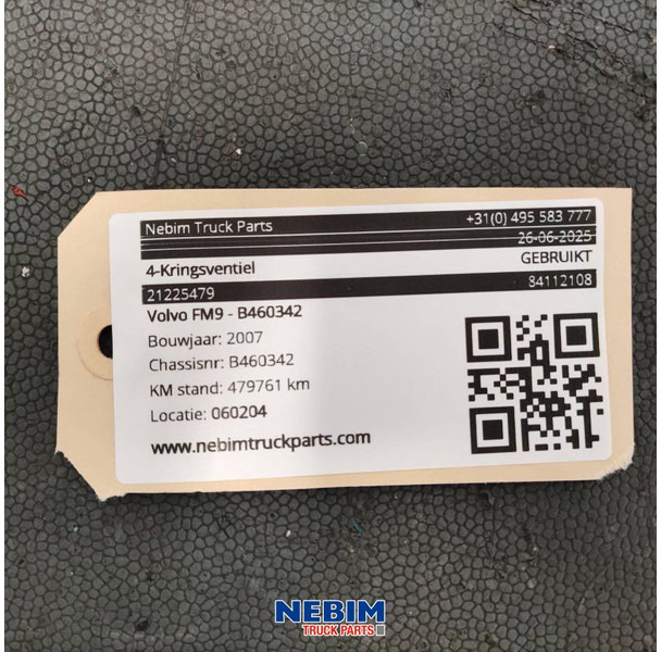 Volvo Volvo - 21225479 - 4-Kringsventiel - Piezas de recambio para Camión: foto 4 Volvo Volvo - 21225479 - 4-Kringsventiel - Piezas de recambio para Camión: foto 4
