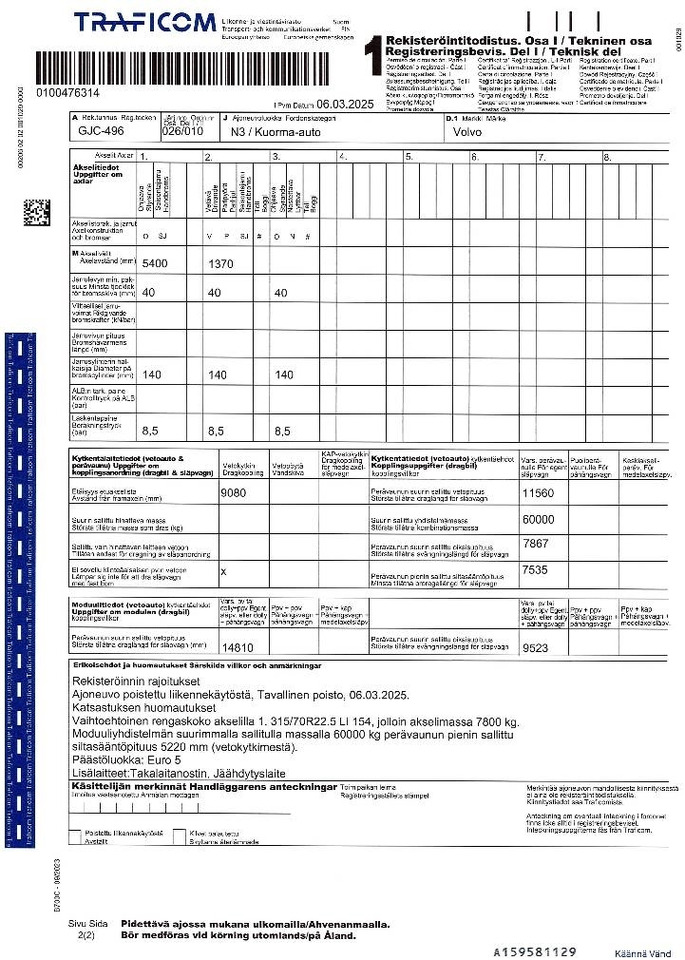 Camión caja cerrada Volvo FM 13: foto 21 Camión caja cerrada Volvo FM 13: foto 21