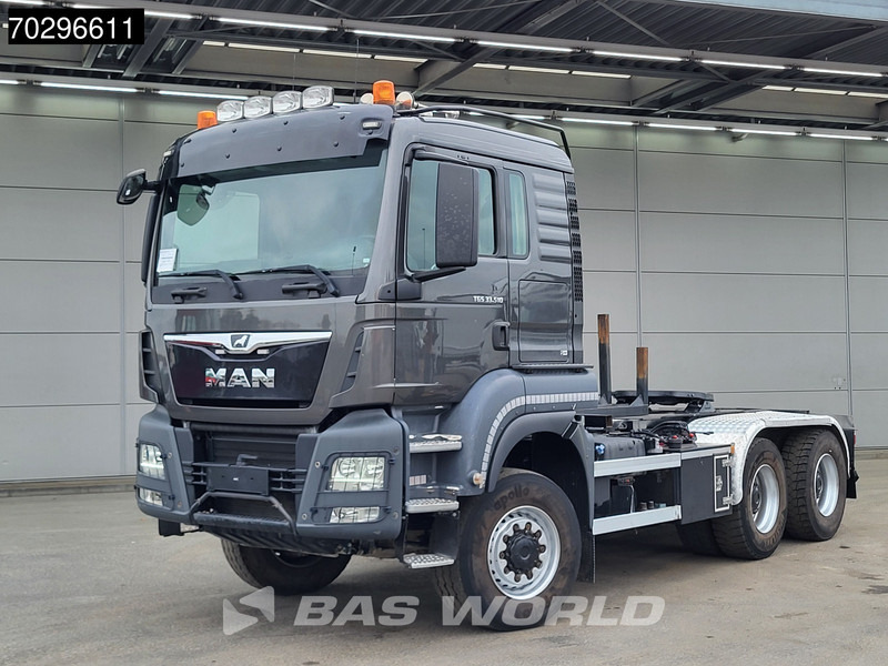 Cabeza tractora MAN TGS 33.510 TGS 6X6 Tractorhead + hooklift 20t AJK 5th wheel Wechselsystem Retarder Automatic: foto 7