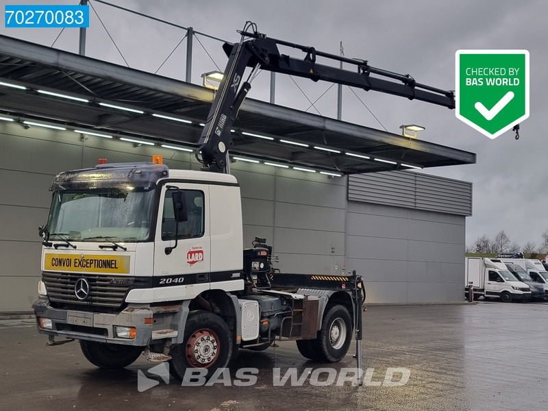 Mercedes-Benz Actros 2040 Actros 4X4 Manual 4x4 Big-Axle Full-Steel Hiab 1660-5 Kran 4x Stabilizers - Cabeza tractora: foto 1 Mercedes-Benz Actros 2040 Actros 4X4 Manual 4x4 Big-Axle Full-Steel Hiab 1660-5 Kran 4x Stabilizers - Cabeza tractora: foto 1