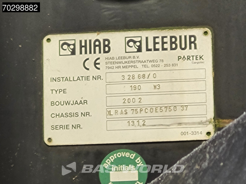 Leasing de DAF 75CF.250 CF 6X2 HIAB 190W3 Crane Kran Remote Rotator Steering Axle Automatic Euro 3 DAF 75CF.250 CF 6X2 HIAB 190W3 Crane Kran Remote Rotator Steering Axle Automatic Euro 3: foto 18