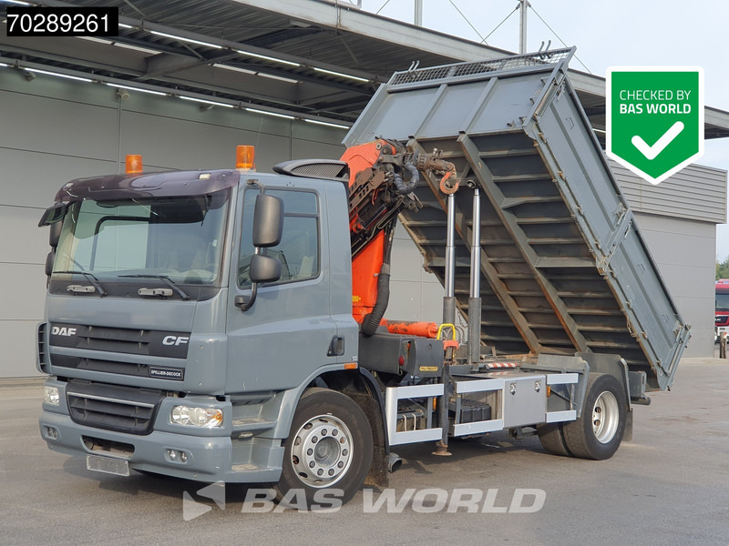 DAF CF75.250 FA75 4X2 Palfinger PK11000 Crane 8m3 BURCHSTSTRAAT Manual Euro 4 - Camión volquete, Camión grúa: foto 1 DAF CF75.250 FA75 4X2 Palfinger PK11000 Crane 8m3 BURCHSTSTRAAT Manual Euro 4 - Camión volquete, Camión grúa: foto 1