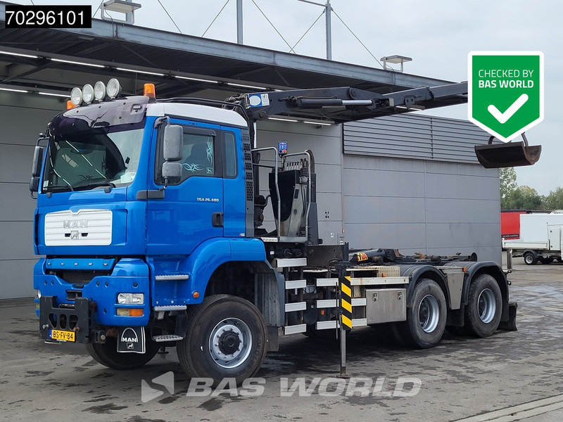 MAN TGA 26.480 TGA 6X6 NL-Truck 26Ton HYVA HMF 1643 Z2 Crane Big-Axle Manual Euro 2 - Camión multibasculante, Camión grúa: foto 1 MAN TGA 26.480 TGA 6X6 NL-Truck 26Ton HYVA HMF 1643 Z2 Crane Big-Axle Manual Euro 2 - Camión multibasculante, Camión grúa: foto 1
