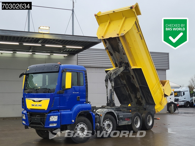 MAN TGS 35.440 8X4 14m3 tipper Steelsuspension Big-Axle Retarder Automatic Euro 6 - Camión volquete: foto 1 MAN TGS 35.440 8X4 14m3 tipper Steelsuspension Big-Axle Retarder Automatic Euro 6 - Camión volquete: foto 1