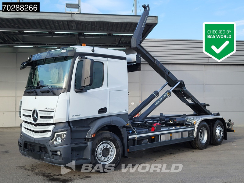 Mercedes-Benz Actros 2745 6X2 New! Meiller RS21.70 Abrollkipper Retarder Lift-Lenk Asche Navi Automatic - Camión multibasculante: foto 1 Mercedes-Benz Actros 2745 6X2 New! Meiller RS21.70 Abrollkipper Retarder Lift-Lenk Asche Navi Automatic - Camión multibasculante: foto 1