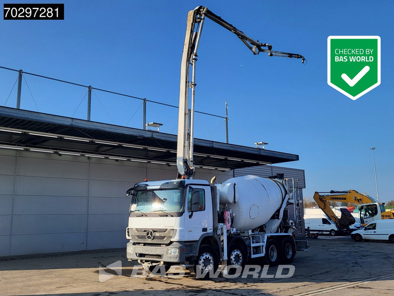 Mercedes-Benz Actros 3241 8X4 7m3 MECBO MB24L/100-BZ Mixer Steelsuspension Automatic Euro 5 - Camión hormigonera: foto 1 Mercedes-Benz Actros 3241 8X4 7m3 MECBO MB24L/100-BZ Mixer Steelsuspension Automatic Euro 5 - Camión hormigonera: foto 1