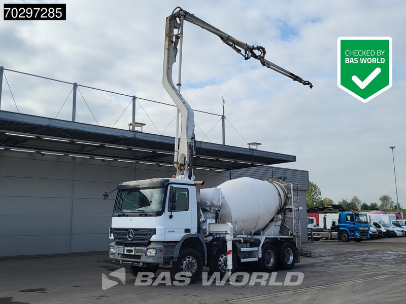 Mercedes-Benz Actros 3241 8X4 7m3 Putzmeister Mixer Big-Axle Steelsuspension Automatic Pompe+Mixer Euro 3 - Bomba de hormigón: foto 1 Mercedes-Benz Actros 3241 8X4 7m3 Putzmeister Mixer Big-Axle Steelsuspension Automatic Pompe+Mixer Euro 3 - Bomba de hormigón: foto 1