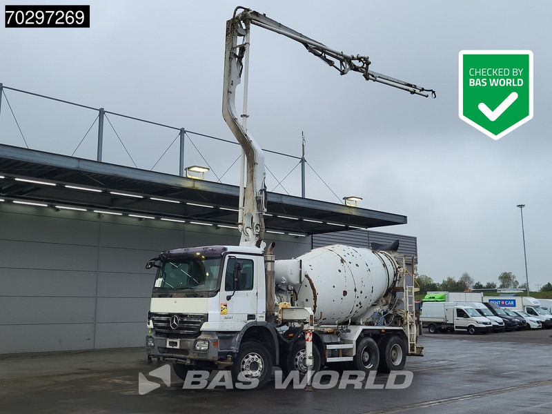 Mercedes-Benz Actros 3241 8X4 7m3 Putzmeister Mixer Big-Axle Steelsuspension Automatic Pompe+Mixer Euro 4 - Bomba de hormigón: foto 1 Mercedes-Benz Actros 3241 8X4 7m3 Putzmeister Mixer Big-Axle Steelsuspension Automatic Pompe+Mixer Euro 4 - Bomba de hormigón: foto 1