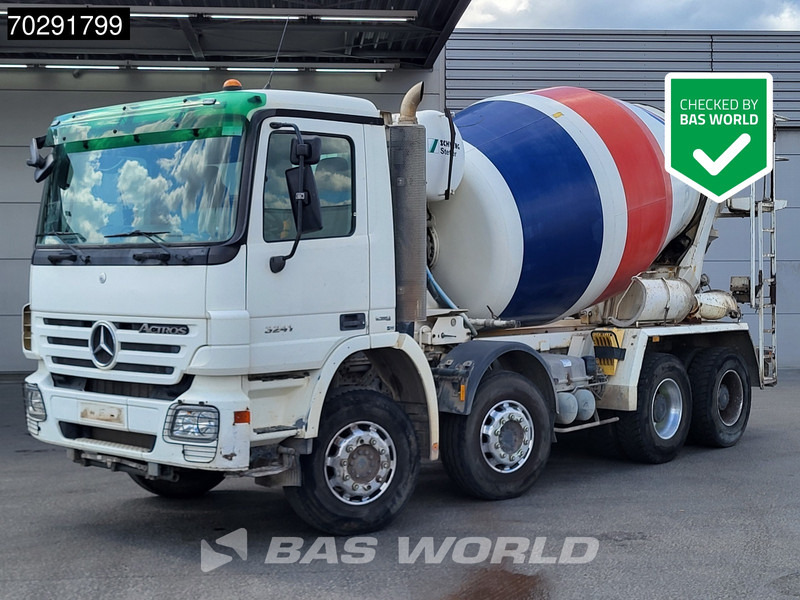 Mercedes-Benz Actros 3241 8X4 9m3 Schwing Stetter Retarder Big-Axle Steelsuspension 3-Pedals Euro 4 - Camión hormigonera: foto 1 Mercedes-Benz Actros 3241 8X4 9m3 Schwing Stetter Retarder Big-Axle Steelsuspension 3-Pedals Euro 4 - Camión hormigonera: foto 1
