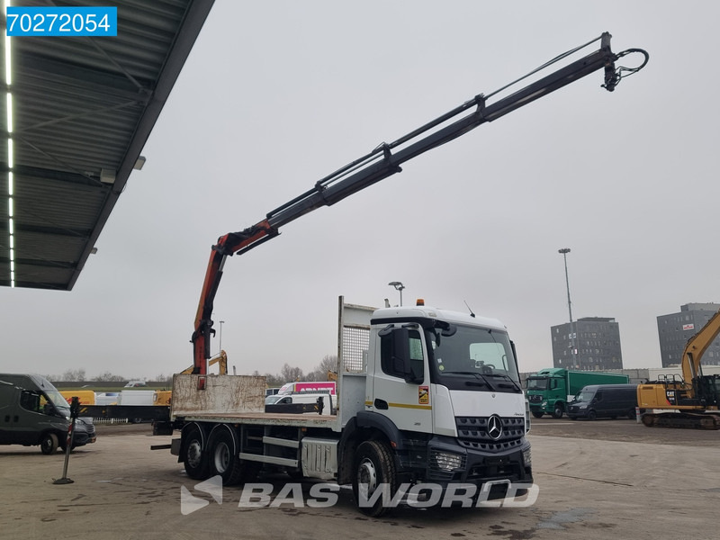 Mercedes-Benz Arocs 2536 6X2 Palfinger PK 16002 Crane Lenkasche Euro 6 - Camión caja abierta, Camión grúa: foto 3 Mercedes-Benz Arocs 2536 6X2 Palfinger PK 16002 Crane Lenkasche Euro 6 - Camión caja abierta, Camión grúa: foto 3