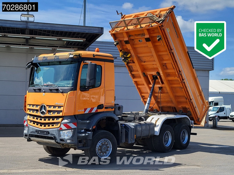 Mercedes-Benz Arocs 3345 6X6 11m3 Meiller Mixer Steelsuspension Big-Axle Euro 6 - Camión volquete: foto 1 Mercedes-Benz Arocs 3345 6X6 11m3 Meiller Mixer Steelsuspension Big-Axle Euro 6 - Camión volquete: foto 1