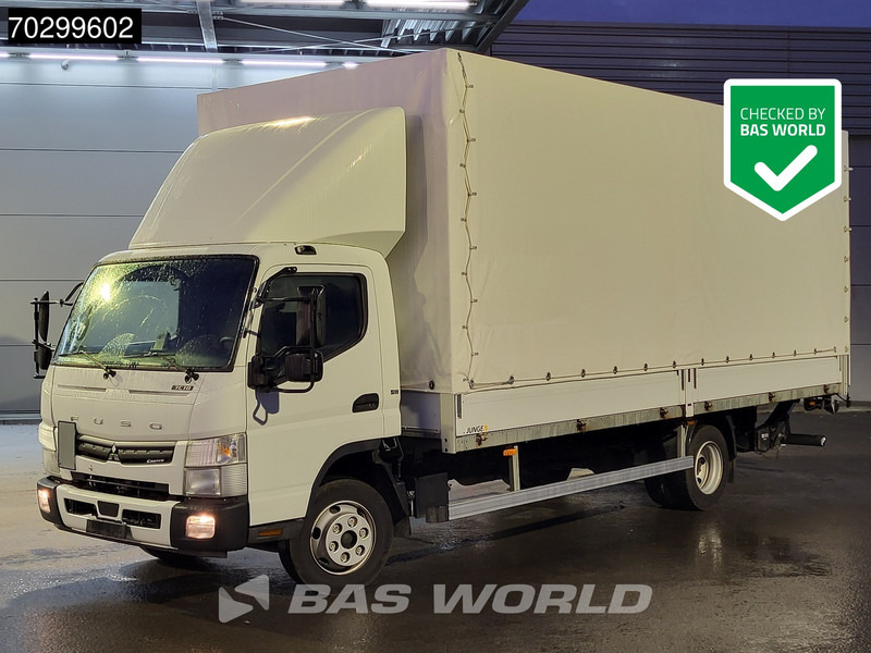 Mitsubishi Canter 7C18 4X2 7.5tonner 1000kg Ladebordwand Automatic Euro 6 - Camión lona: foto 1 Mitsubishi Canter 7C18 4X2 7.5tonner 1000kg Ladebordwand Automatic Euro 6 - Camión lona: foto 1