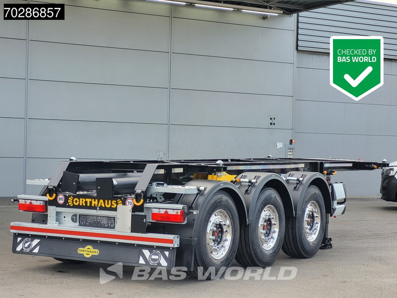 Orthaus 3 axles NEW Lift Axle 20ft 25ft Tank ADR - Semirremolque portacontenedore/ Intercambiable: foto 1 Orthaus 3 axles NEW Lift Axle 20ft 25ft Tank ADR - Semirremolque portacontenedore/ Intercambiable: foto 1