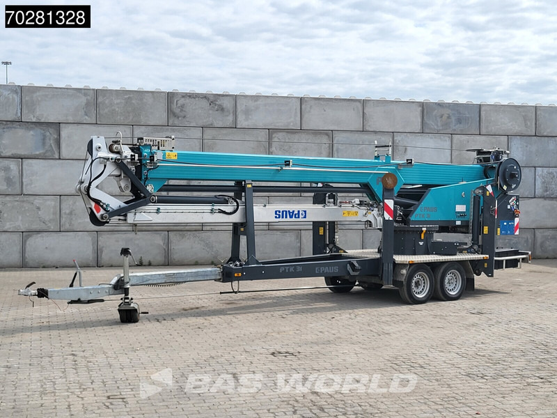 Paus PTK31 2 axles 661 Betriebsstun. 31meter Aanhangerkraan op 3500kg - Remolque caja abierta: foto 1 Paus PTK31 2 axles 661 Betriebsstun. 31meter Aanhangerkraan op 3500kg - Remolque caja abierta: foto 1