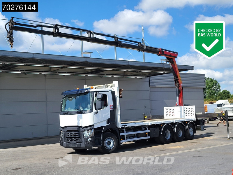 Renault C 380 8X4 Palfinger PK 23001 EH Remote Lift+Lenkachse Euro 6 - Camión caja abierta, Camión grúa: foto 1 Renault C 380 8X4 Palfinger PK 23001 EH Remote Lift+Lenkachse Euro 6 - Camión caja abierta, Camión grúa: foto 1