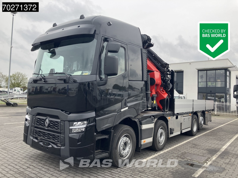 Renault C 520 8X2 Palfinger PK65002 SH Crane Jib Winch Lift+steering Axle Euro 6 - Camión caja abierta, Camión grúa: foto 1 Renault C 520 8X2 Palfinger PK65002 SH Crane Jib Winch Lift+steering Axle Euro 6 - Camión caja abierta, Camión grúa: foto 1