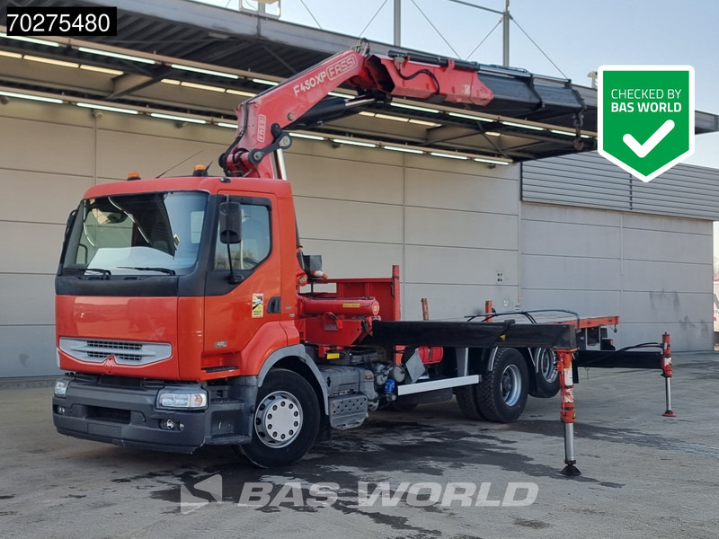Renault Premium 420 6X2 Fassi F450AXP.22 Kran Crane Lift-axle Manual Euro 3 - Camión caja abierta, Camión grúa: foto 1 Renault Premium 420 6X2 Fassi F450AXP.22 Kran Crane Lift-axle Manual Euro 3 - Camión caja abierta, Camión grúa: foto 1