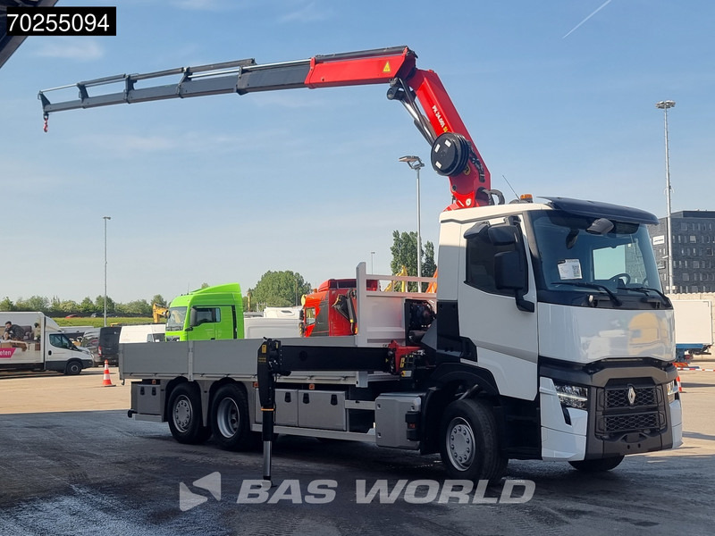 Renault T 440 6X2 2024 NL reg. possible Palfinger PK24.001 SLD Crane Lift+Lenkasche Euro 6 - Camión caja abierta, Camión grúa: foto 2 Renault T 440 6X2 2024 NL reg. possible Palfinger PK24.001 SLD Crane Lift+Lenkasche Euro 6 - Camión caja abierta, Camión grúa: foto 2