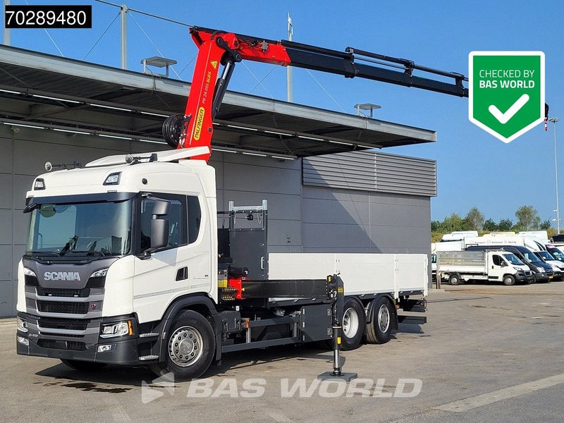 Scania G410 6X2 New! Palfinger PK24.001 SLD 5 Crane Kran Retarder Lift+Steering Axle LED ACC - Camión caja abierta, Camión grúa: foto 1 Scania G410 6X2 New! Palfinger PK24.001 SLD 5 Crane Kran Retarder Lift+Steering Axle LED ACC - Camión caja abierta, Camión grúa: foto 1