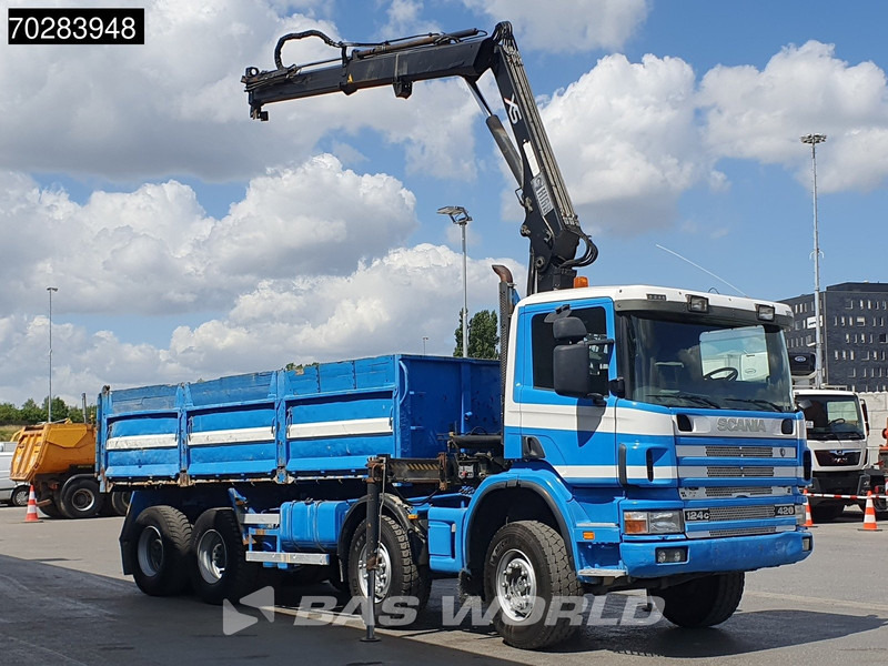 Scania G420 8X4 15m3 tipper Hiab 144 Crane Steelsuspension Manual Big-Axle Euro 3 - Camión volquete, Camión grúa: foto 3 Scania G420 8X4 15m3 tipper Hiab 144 Crane Steelsuspension Manual Big-Axle Euro 3 - Camión volquete, Camión grúa: foto 3
