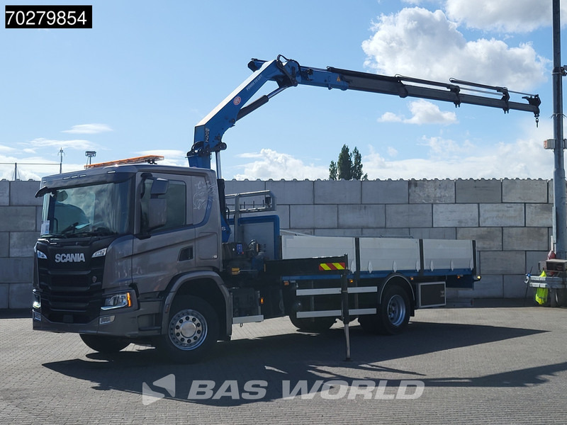 Scania P280 4X2 HMF 1420K-RC Kran Crane Automatic Euro 6 - Camión caja abierta, Camión grúa: foto 1 Scania P280 4X2 HMF 1420K-RC Kran Crane Automatic Euro 6 - Camión caja abierta, Camión grúa: foto 1