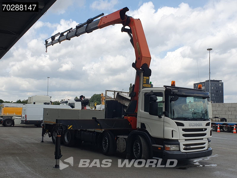 Scania P420 8X4 Palfinger PK 53002-SH Crane Lift+steering Manual Big-Axle Euro 5 - Camión caja abierta, Camión grúa: foto 3 Scania P420 8X4 Palfinger PK 53002-SH Crane Lift+steering Manual Big-Axle Euro 5 - Camión caja abierta, Camión grúa: foto 3