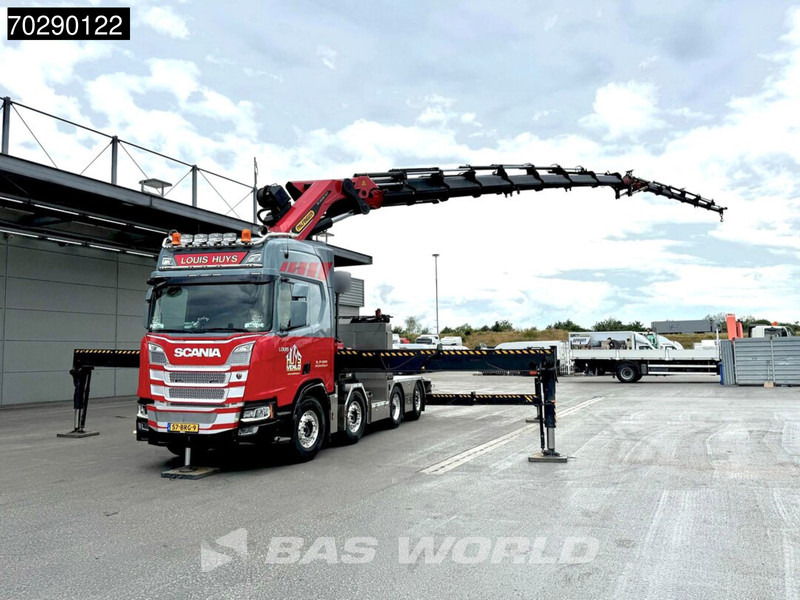Scania R500 8X2 NL-Truck Palfinger PK165002 TEC 7 Crane Winch Fly-Jib Retarder Lift+steering - Camión caja abierta, Camión grúa: foto 2 Scania R500 8X2 NL-Truck Palfinger PK165002 TEC 7 Crane Winch Fly-Jib Retarder Lift+steering - Camión caja abierta, Camión grúa: foto 2
