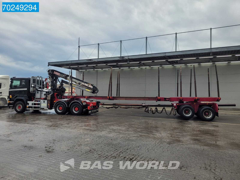 Scania R580 6X4 Holz Kran Diebolt D28 Full-Steell Extentable Trailer - Camión forestal, Camión grúa: foto 3 Scania R580 6X4 Holz Kran Diebolt D28 Full-Steell Extentable Trailer - Camión forestal, Camión grúa: foto 3