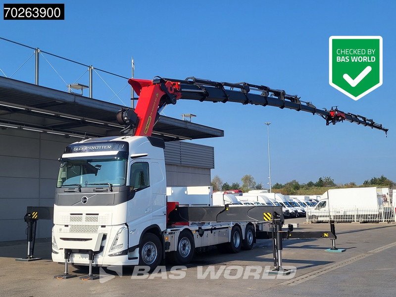 Volvo FH 500 8X2 Palfinger PK110002 SH Crane + Fly-Jib Winch VEB+ Euro 6 - Camión caja abierta, Camión grúa: foto 1 Volvo FH 500 8X2 Palfinger PK110002 SH Crane + Fly-Jib Winch VEB+ Euro 6 - Camión caja abierta, Camión grúa: foto 1