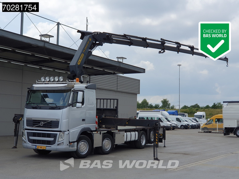 Volvo FH 500 FH 8X2 NL-Truck Palfinger PK53002SH Kran Crane Lift+ steering VEB+ Euro 5 - Camión caja abierta, Camión grúa: foto 1 Volvo FH 500 FH 8X2 NL-Truck Palfinger PK53002SH Kran Crane Lift+ steering VEB+ Euro 5 - Camión caja abierta, Camión grúa: foto 1