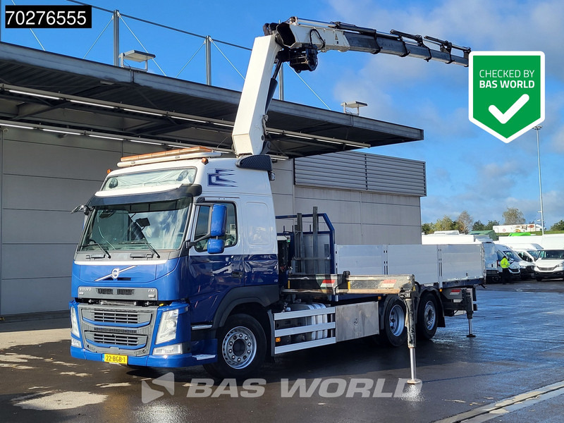 Volvo FM 500 FM 6X2 NL-Truck HMF 3220-K7 Kran Crane Winch Lift+Steering-Axle Euro 6 - Camión caja abierta, Camión grúa: foto 1 Volvo FM 500 FM 6X2 NL-Truck HMF 3220-K7 Kran Crane Winch Lift+Steering-Axle Euro 6 - Camión caja abierta, Camión grúa: foto 1