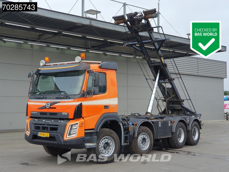 Volvo FMX 500 FMX 8X4 NL-Truck 28tons SAWO 3-Side cable lift Steelsuspension Retarder Automatic Euro 6 - Camión con equipo de cable: foto 1 Volvo FMX 500 FMX 8X4 NL-Truck 28tons SAWO 3-Side cable lift Steelsuspension Retarder Automatic Euro 6 - Camión con equipo de cable: foto 1