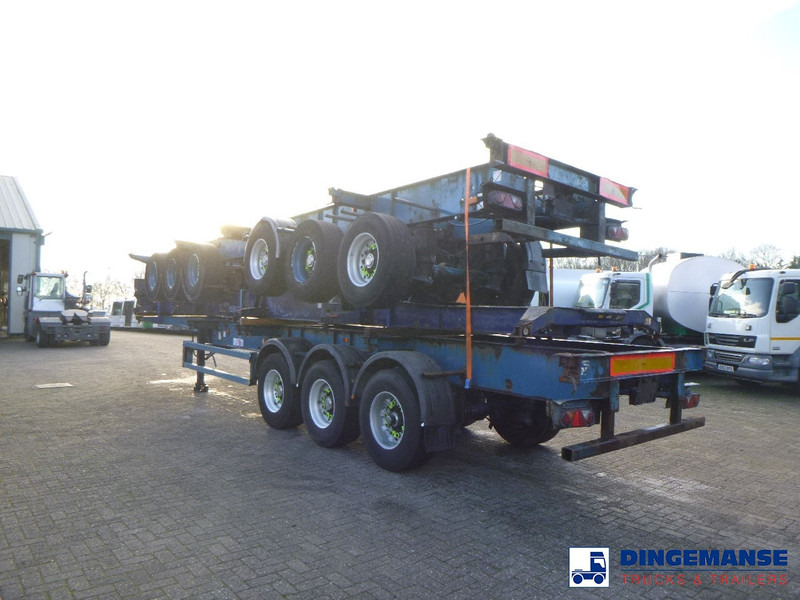 Crane Fruehauf Stack - 3 x container trailer 20-20-30-40 ft - Camión portacontenedore/ Intercambiable: foto 3 Crane Fruehauf Stack - 3 x container trailer 20-20-30-40 ft - Camión portacontenedore/ Intercambiable: foto 3
