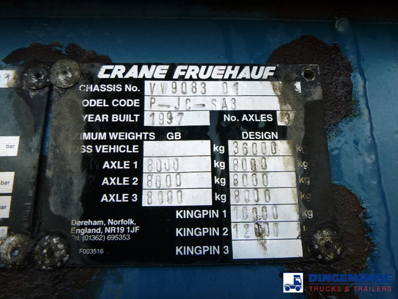 Leasing de Crane Fruehauf Stack - 3 x container trailer 20-20-30-40 ft Crane Fruehauf Stack - 3 x container trailer 20-20-30-40 ft: foto 17